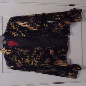 Gold and black velvet like jacket